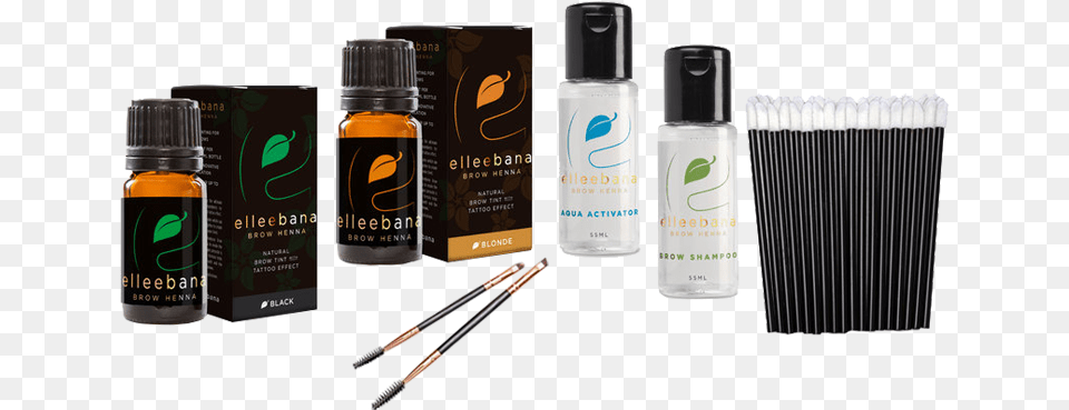 Elleebana Brow Henna Golden Brown, Bottle, Cosmetics, Perfume Png Image