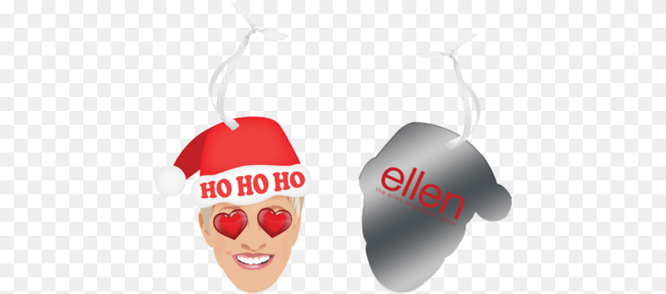 Ellen Degeneres Emoji Christmas, Clothing, Hat, Face, Head Png Image