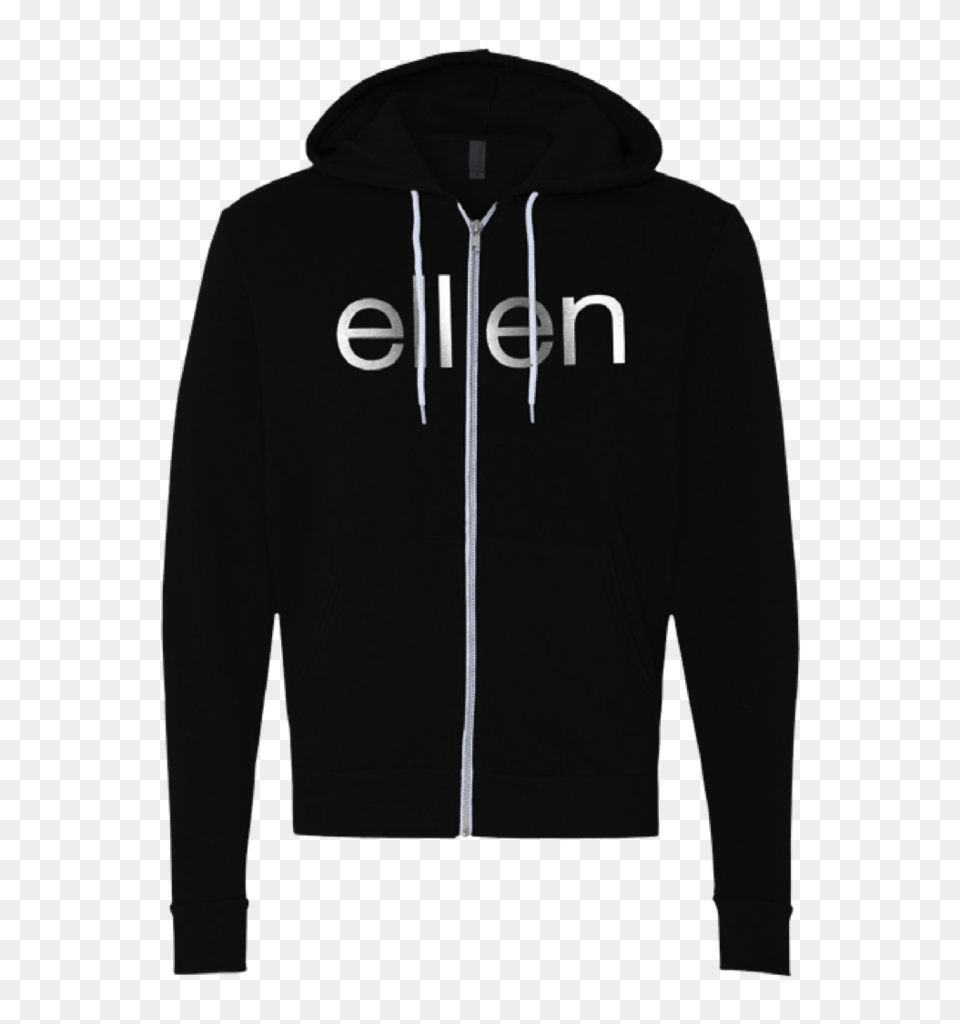 Ellen Show Be Kind Zip Hoodie Black, Clothing, Hood, Knitwear, Sweater Free Png Download