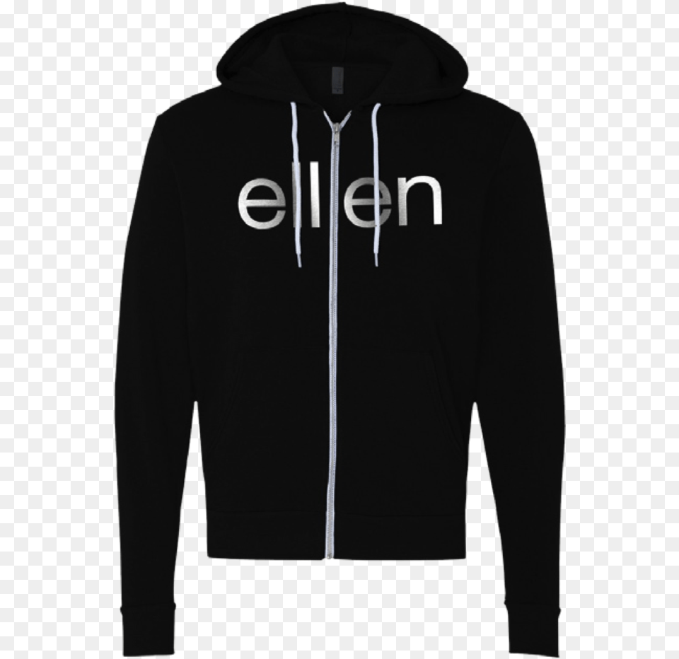 Ellen Show Be Kind Zip Hoodie Black Hoodie, Clothing, Hood, Knitwear, Sweater Free Png Download