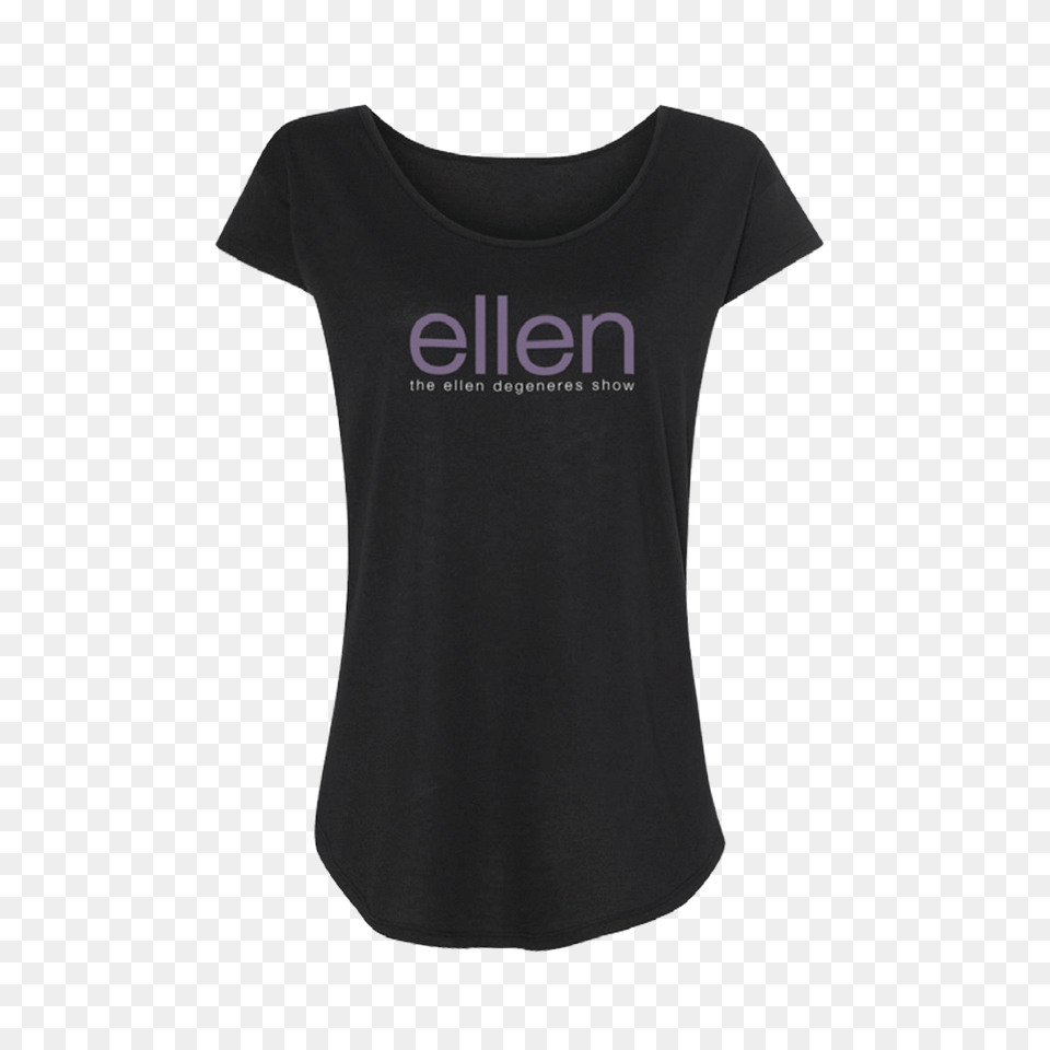 Ellen Show Ladies Scoop Neck Tee Black, Clothing, T-shirt Png