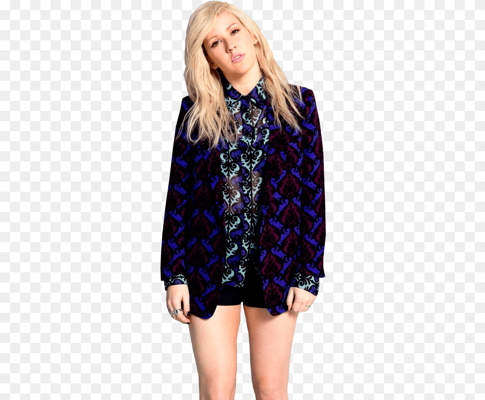 Ellie Goulding Ellie Goulding Transparent Background, Blouse, Clothing, Coat, Jacket Png Image