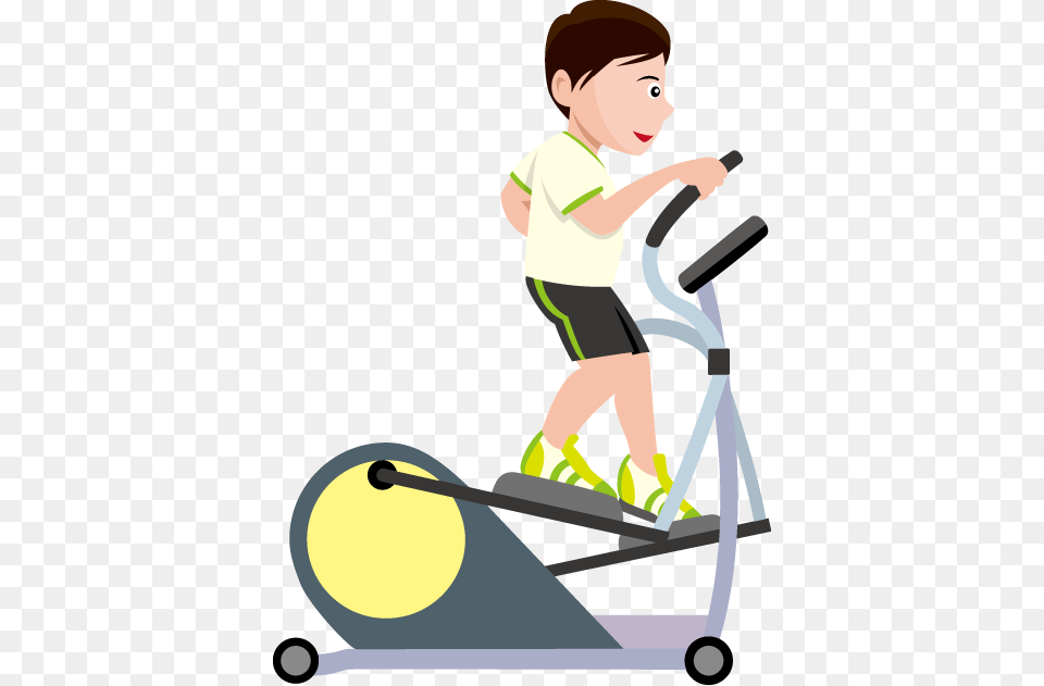 Elliptical Trainer Clipart, Boy, Child, Person, Male Free Png