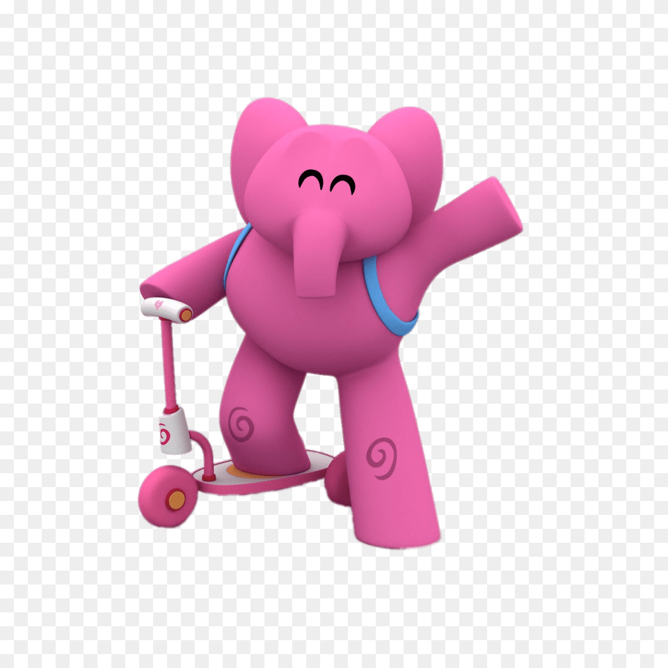 Elly Riding Scooter, Toy Png Image