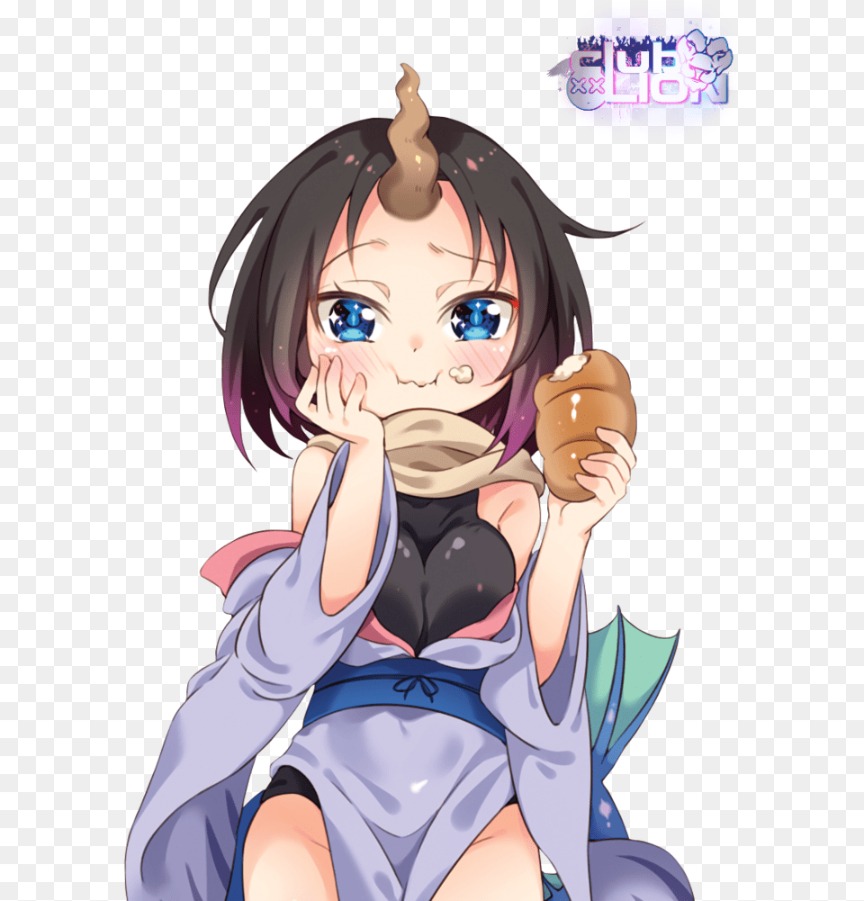 Elma Dragon Maid Fanart, Book, Comics, Publication, Baby Free Png