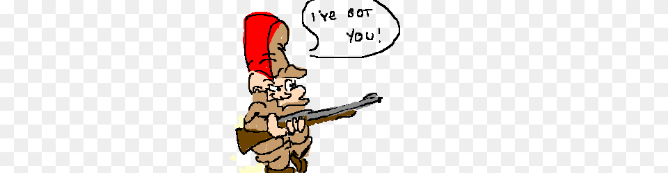 Elmer Fudd Finally Catches Bugs Bunny, Book, Publication, Comics, Weapon Free Transparent Png