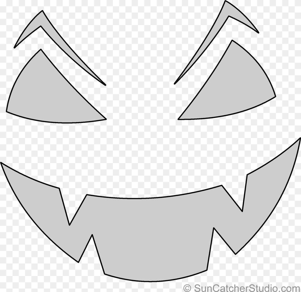 Elmer Pumpkin Carving Stencil Pattern Template Halloween Line Art, Symbol, Logo, Emblem, Animal Free Png Download