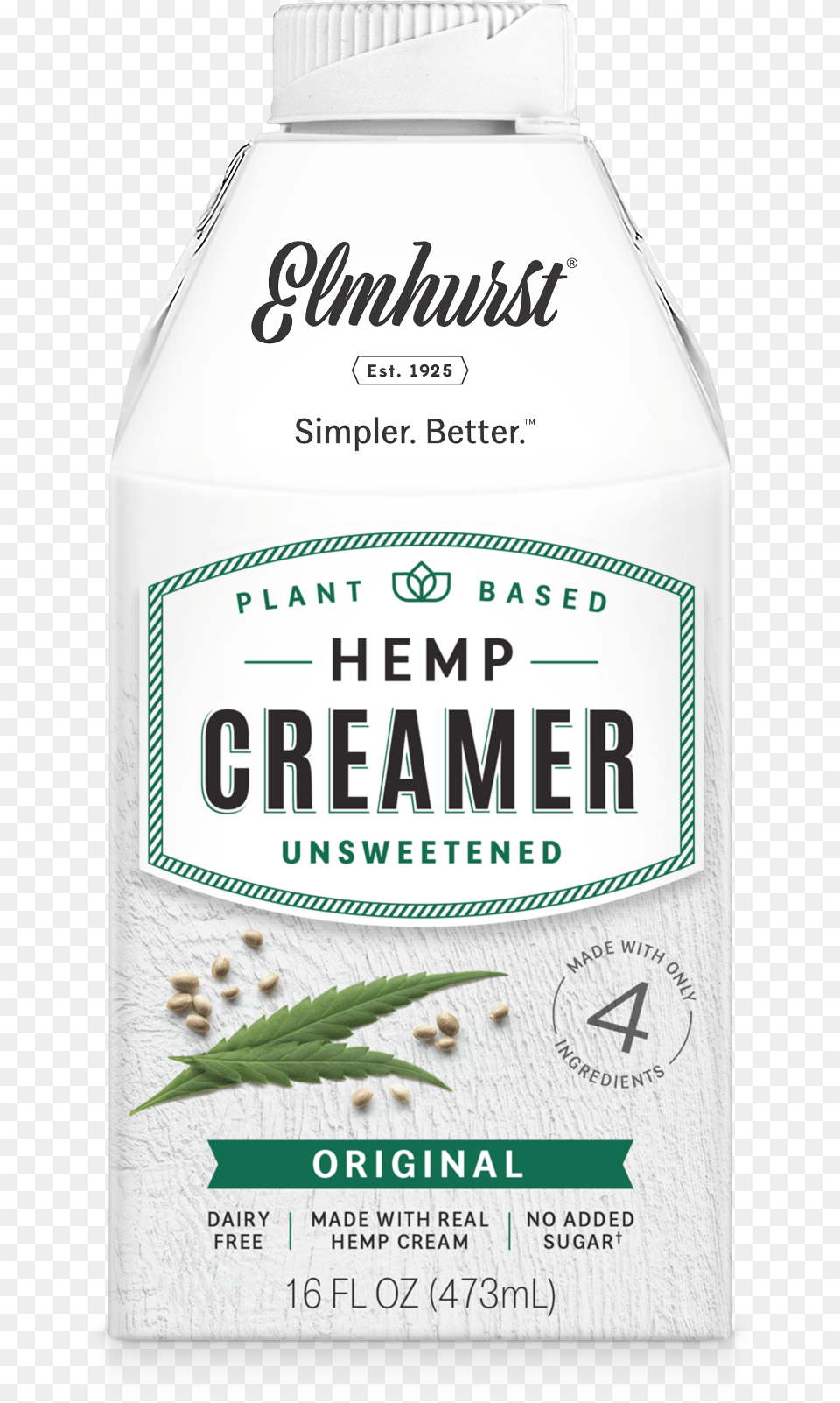 Elmhurst Hemp Creamer, Herbs, Plant, Herbal, Beverage Free Png