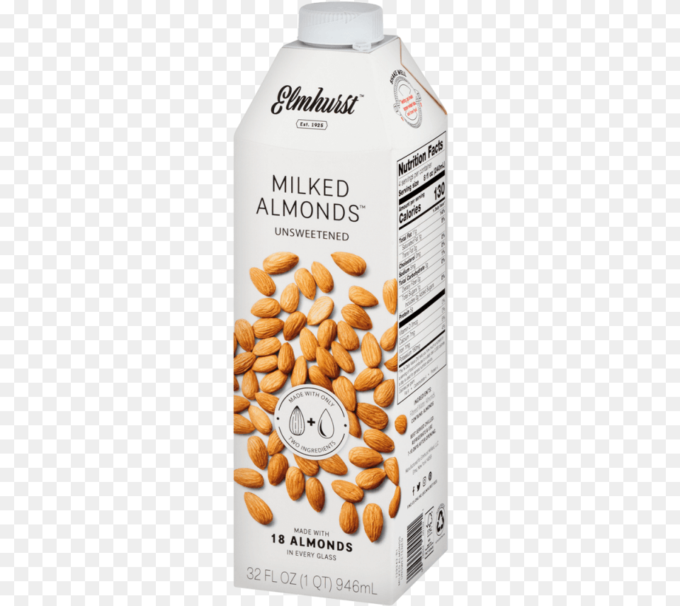 Elmhurst Unsweetened Almond Milk, Food, Grain, Produce, Seed Png Image