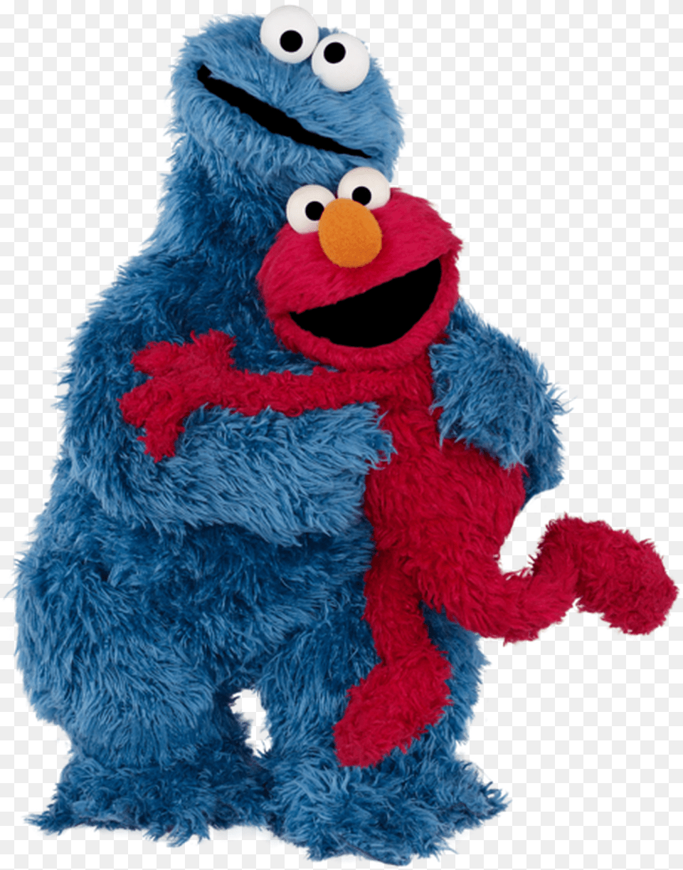 Elmo And Cookie Monster Elmo Sesame Street, Plush, Toy Free Transparent Png