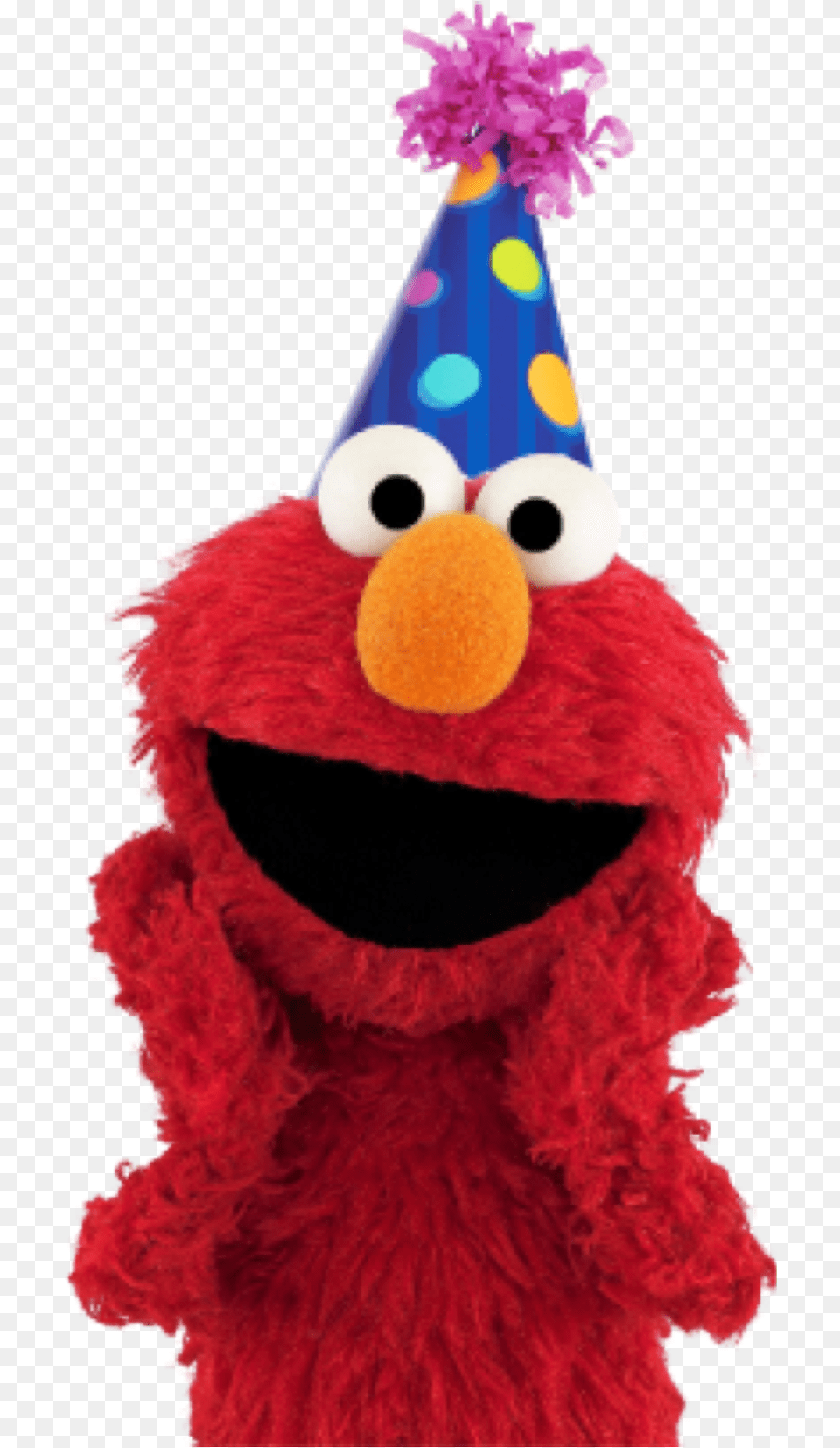Elmo Birthday Hat Party Freetoedit Elmo With Party Hat, Clothing, Party Hat, Toy Free Png Download