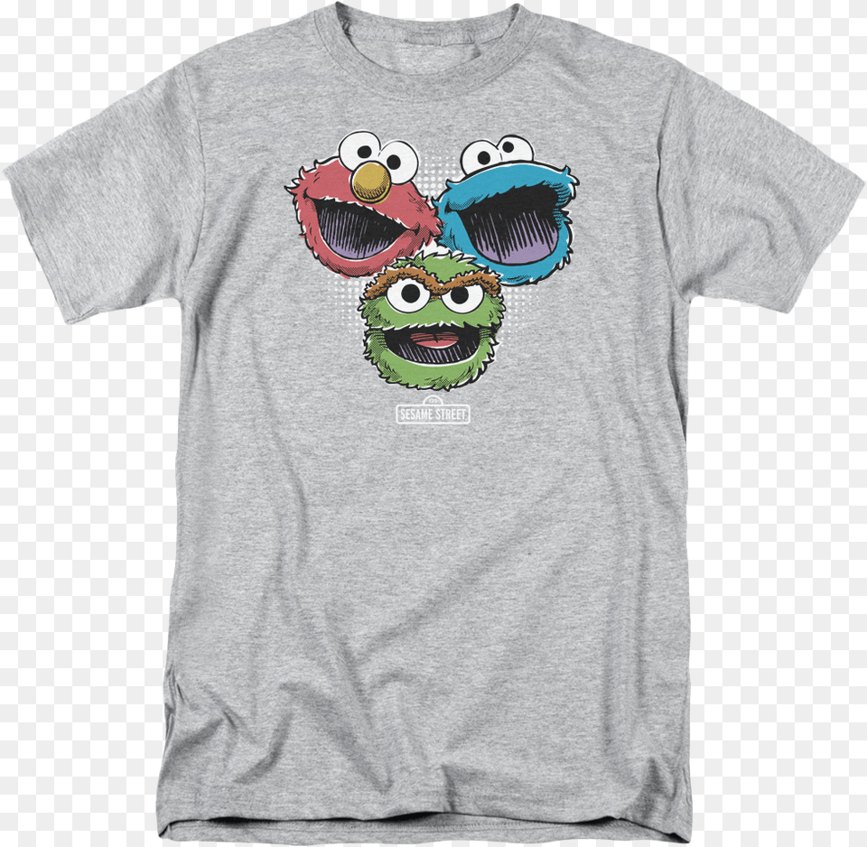 Elmo Cookie Monster Oscar The Grouch Sesame Street Impractical Jokers T Shirts Team Q, Clothing, T-shirt, Applique, Pattern Free Png Download