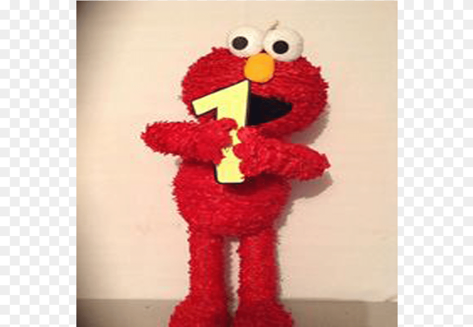 Elmo First Birthday Pinata In Houston Cardinal, Toy Free Transparent Png