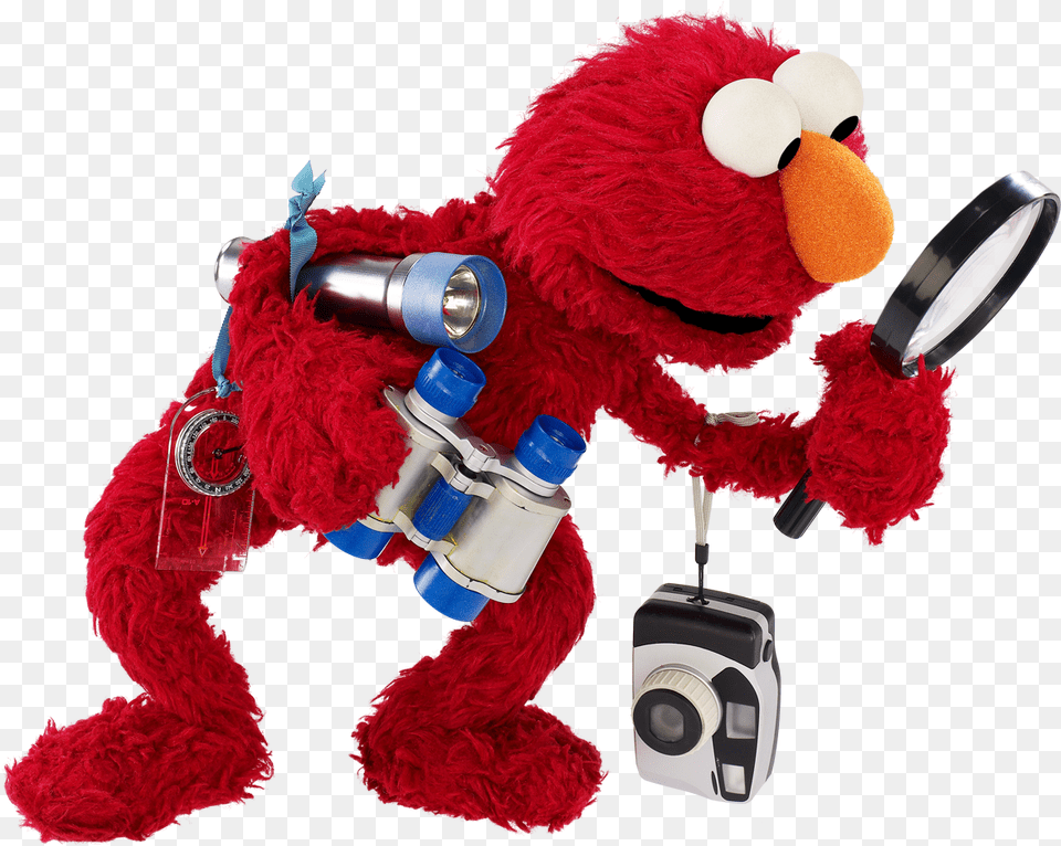 Elmo Investigating Sesame Workshop Elmo Investigating, Toy, Camera, Electronics Png Image