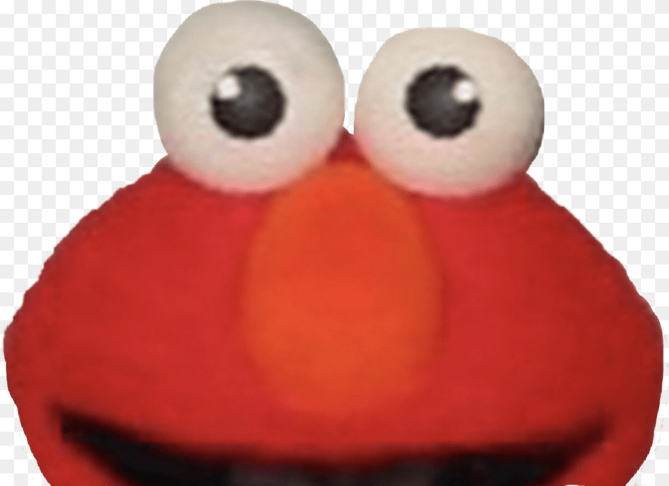 Elmo Kermit Sesamestreet Red Creepy Scary Mentallyunstable Stuffed Toy, Plush, Animal, Bird, Beak Png Image
