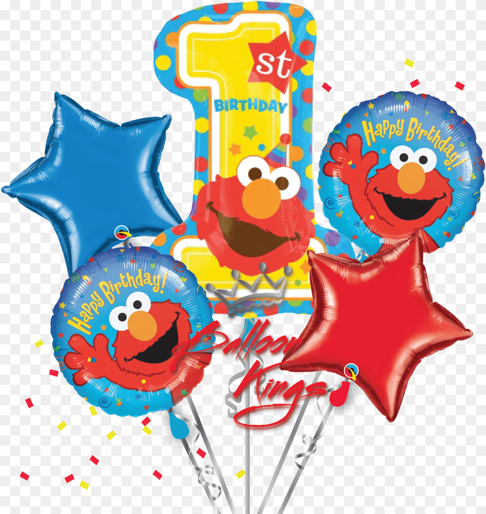 Elmo One Bouquet, Balloon, Food, Sweets Free Png Download