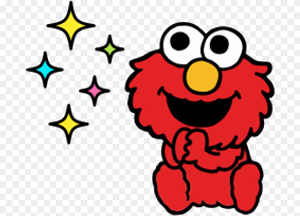 Elmo Sesame Street Stickers Telegram Clipart Transparent Sesame Street Baby Elmo Clipart, Face, Head, Person, Animal Free Png