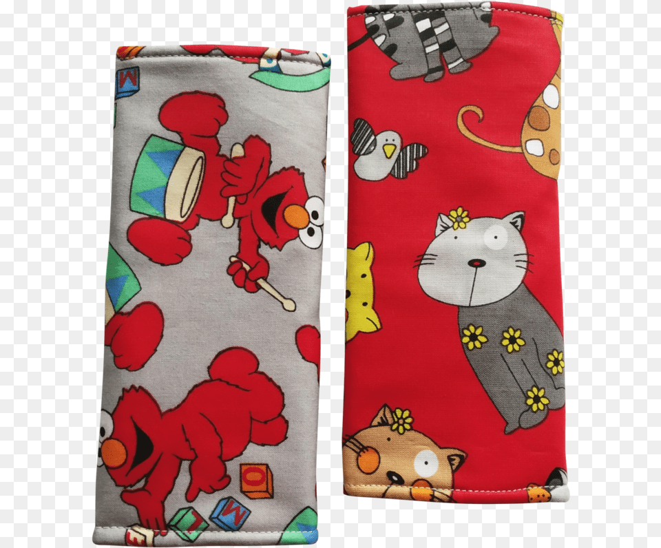 Elmo With Cats In Reverse Seat Belt Pads, Accessories, Applique, Pattern, Baby Free Transparent Png