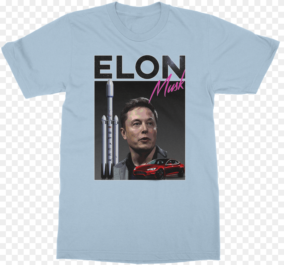 Elon Musk Classic Adult T Shirt T Shirt, T-shirt, Clothing, Person, Man Png Image