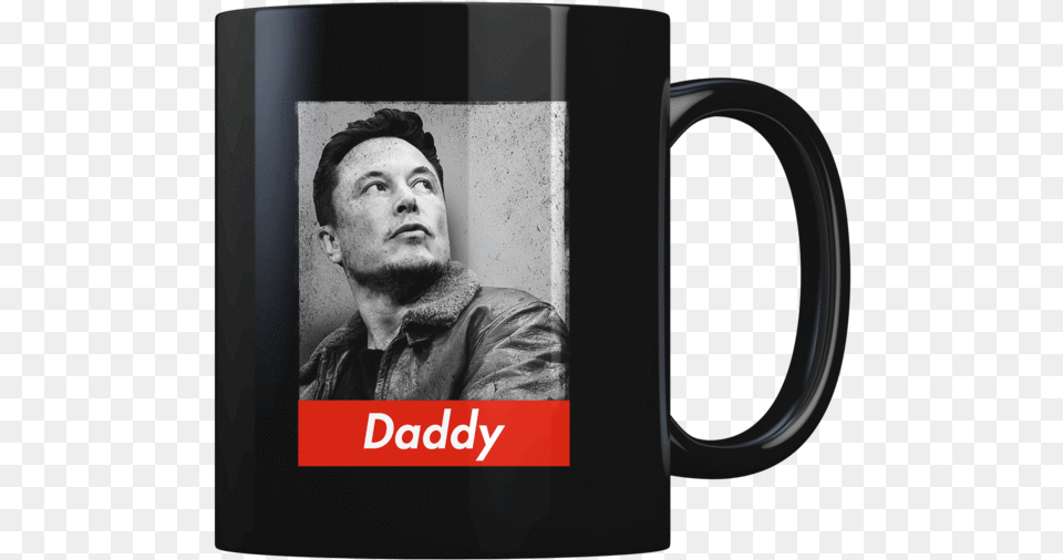 Elon Musk Daddy Coffee Mug Mug, Adult, Male, Man, Person Free Png Download