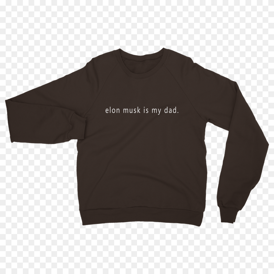 Elon Musk Is My Dad Sweatshirt Mango Theory, Clothing, Knitwear, Long Sleeve, Sleeve Png Image