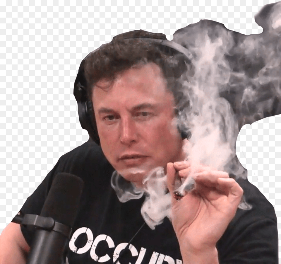 Elon Musk Joint Beuh Elon Musk Smoking, Face, Head, Person, Smoke Free Transparent Png
