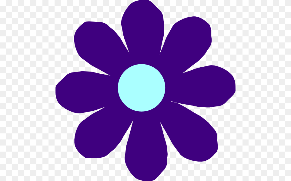 Elower Clipart Purple Violet Flower Clipart, Anemone, Daisy, Plant, Petal Png Image