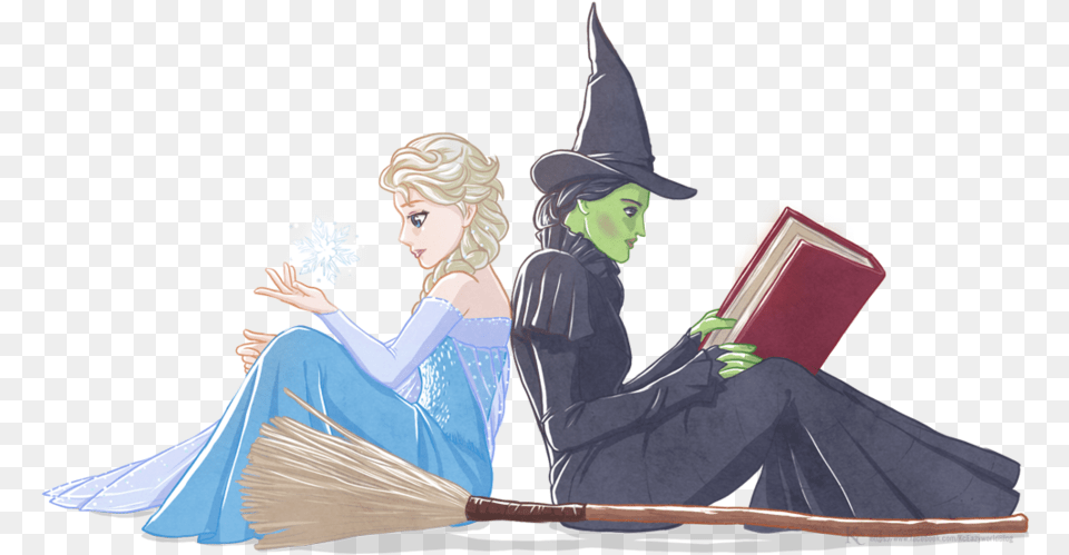Elphaba And Glinda Fanart, Adult, Person, Woman, Female Free Transparent Png