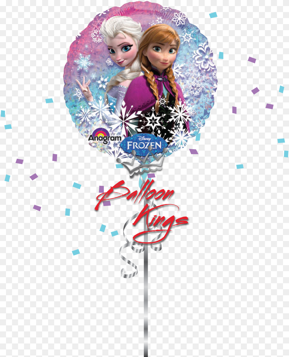 Elsa Amp Anna Round Elsa And Anna Balloon, Doll, Toy, Head, Face Free Transparent Png