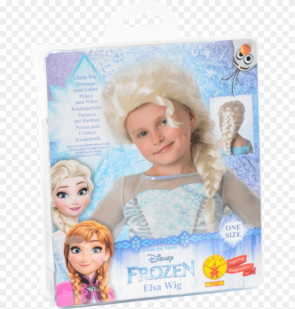 Elsa Amp Disney Frozen Elsa Wig One Size, Girl, Child, Doll, Female Png