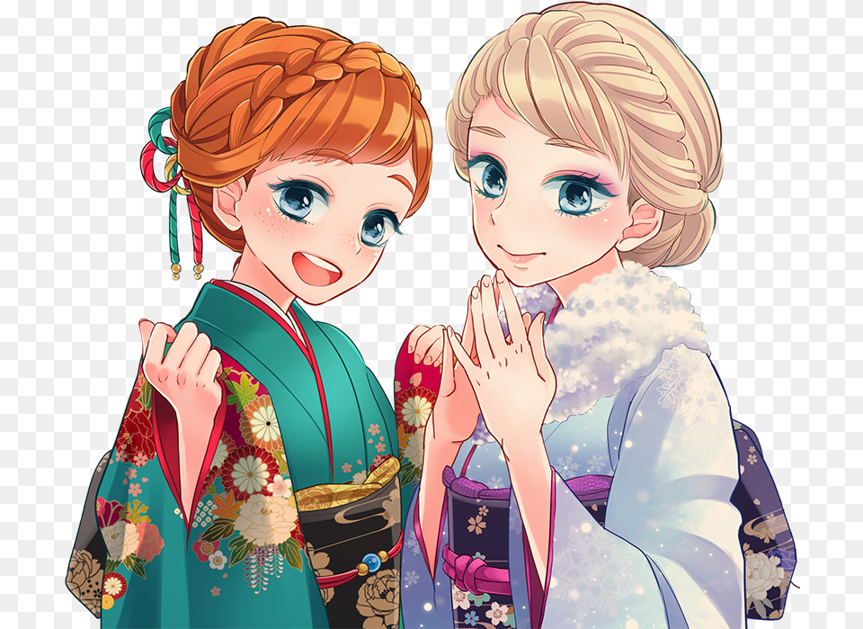 Elsa And Anna Chinese, Formal Wear, Clothing, Dress, Robe Free Png Download