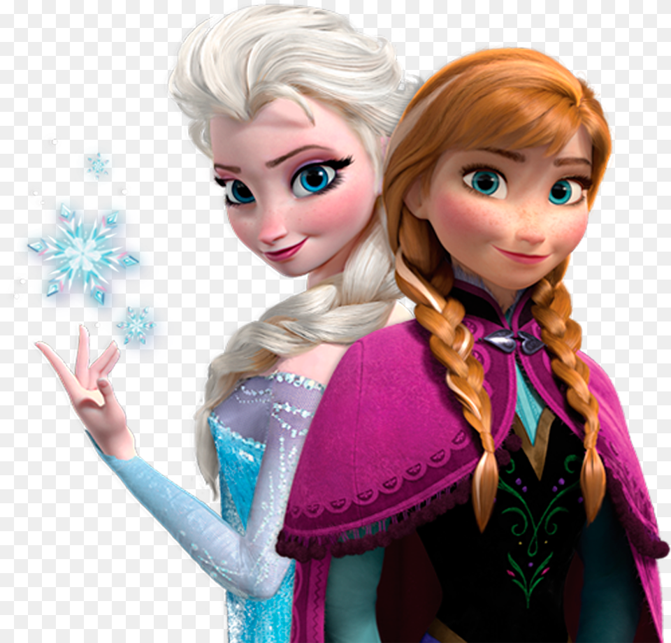 Elsa And Anna Frozen 2 Close Up Image Anna And Elsa Frozen, Doll, Toy, Face, Head Free Png Download