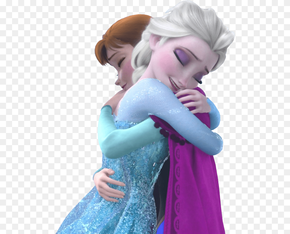 Elsa And Anna Hugging, Adult, Person, Woman, Female Free Png Download