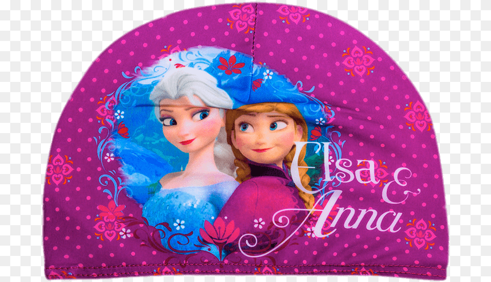Elsa And Anna Swimming Hat Beanie, Cap, Clothing, Person, Swimwear Png Image