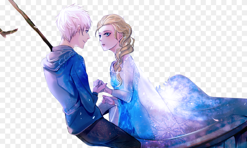 Elsa And Jack Frost Wallpapers Anna And Jack Frost Anime, Adult, Female, Person, Woman Free Png Download