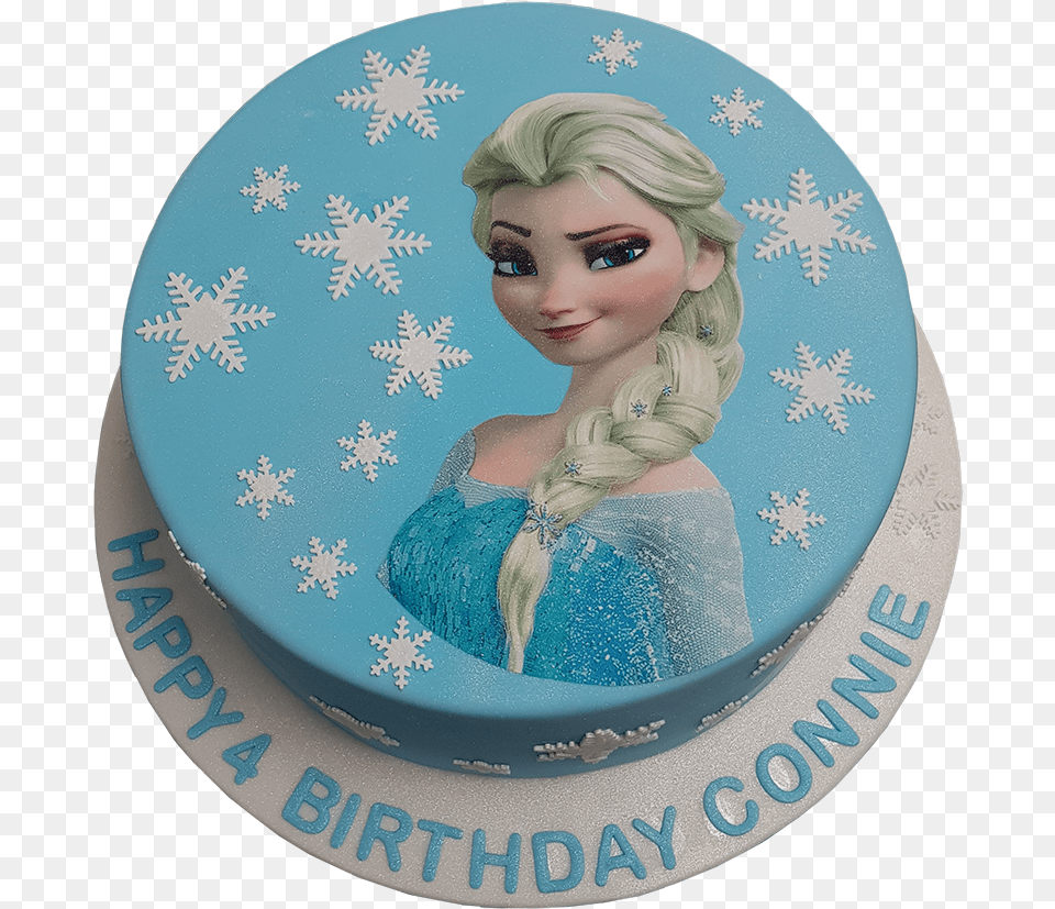 Elsa Birthday Cake U2013 Me Shell Cakes Elsa Birthday Cake, Birthday Cake, Cream, Dessert, Food Free Png