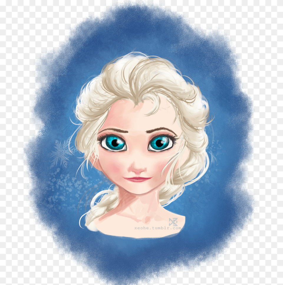 Elsa Bust By Xeohe Clipart Transparent, Doll, Toy, Face, Head Free Png