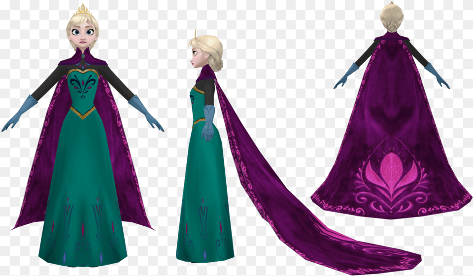 Elsa Clipart Coronation Frozen Fall Coronation Elsa, Fashion, Cape, Clothing, Person Png Image