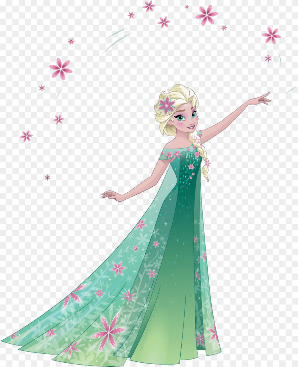 Elsa De Frozen Disney Princess Frozen Fever, Clothing, Dress, Formal Wear, Child Free Png Download
