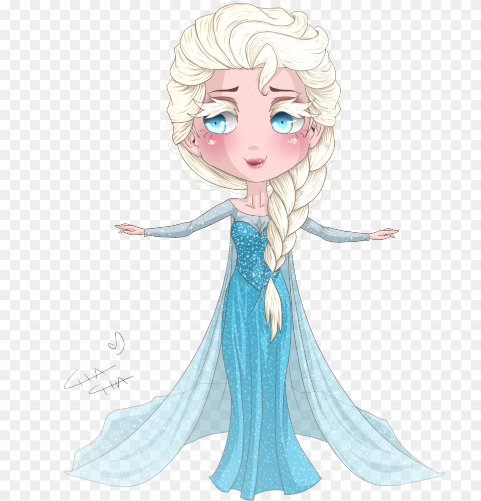 Elsa Disney Princess Elsa Chibi, Person, Face, Head, Doll Free Png Download