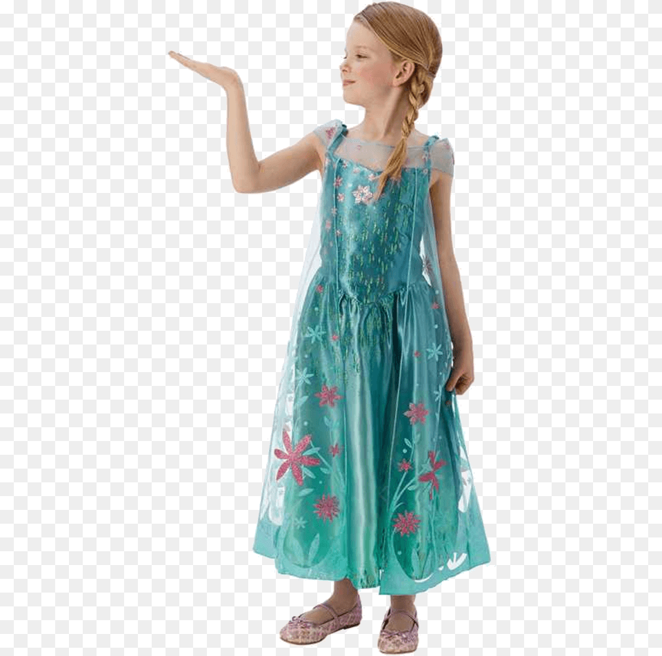 Elsa Dress Disney Park Frozen Fever, Clothing, Person, Child, Girl Free Png