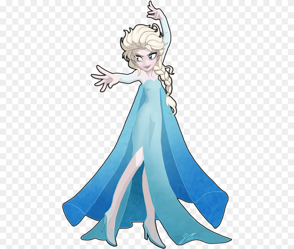 Elsa Fan Art, Person, Book, Fashion, Publication Free Png Download