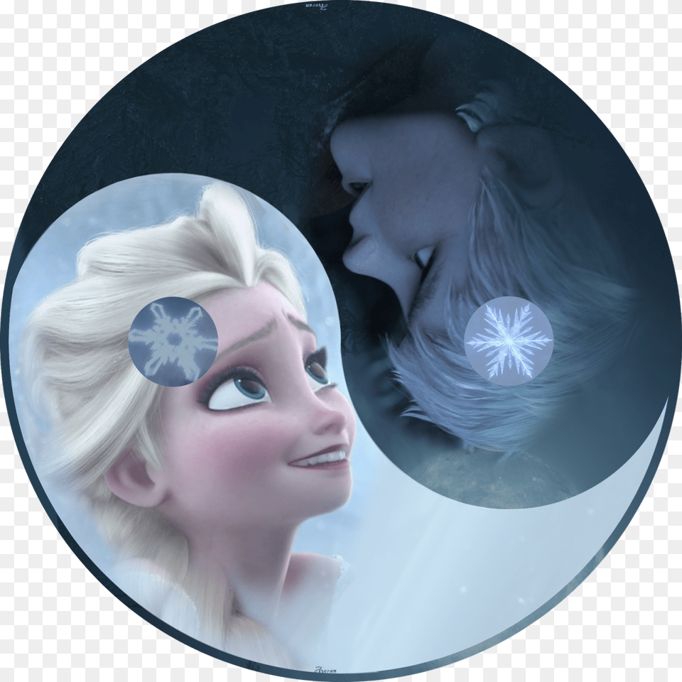 Elsa Frozen And Jack Frost Yin Yang Frozen Anna, Adult, Sphere, Photography, Person Free Png