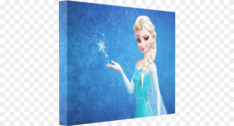 Elsa Frozen Canvas, Adult, Person, Woman, Female Free Png
