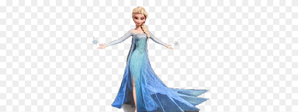 Elsa Frozen Elsa Dress Movie, Clothing, Formal Wear, Person, Doll Png Image