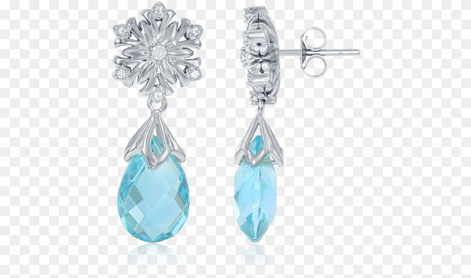 Elsa Frozen Snowflake Aquamarine Briolette Earrings Elsa Snowflake Aquamarine Briolette Earrings, Accessories, Earring, Jewelry Png