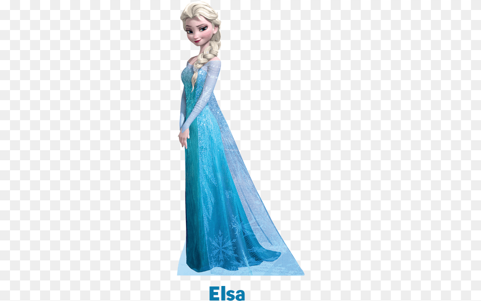 Elsa Frozen Standee, Clothing, Dress, Formal Wear, Figurine Png Image