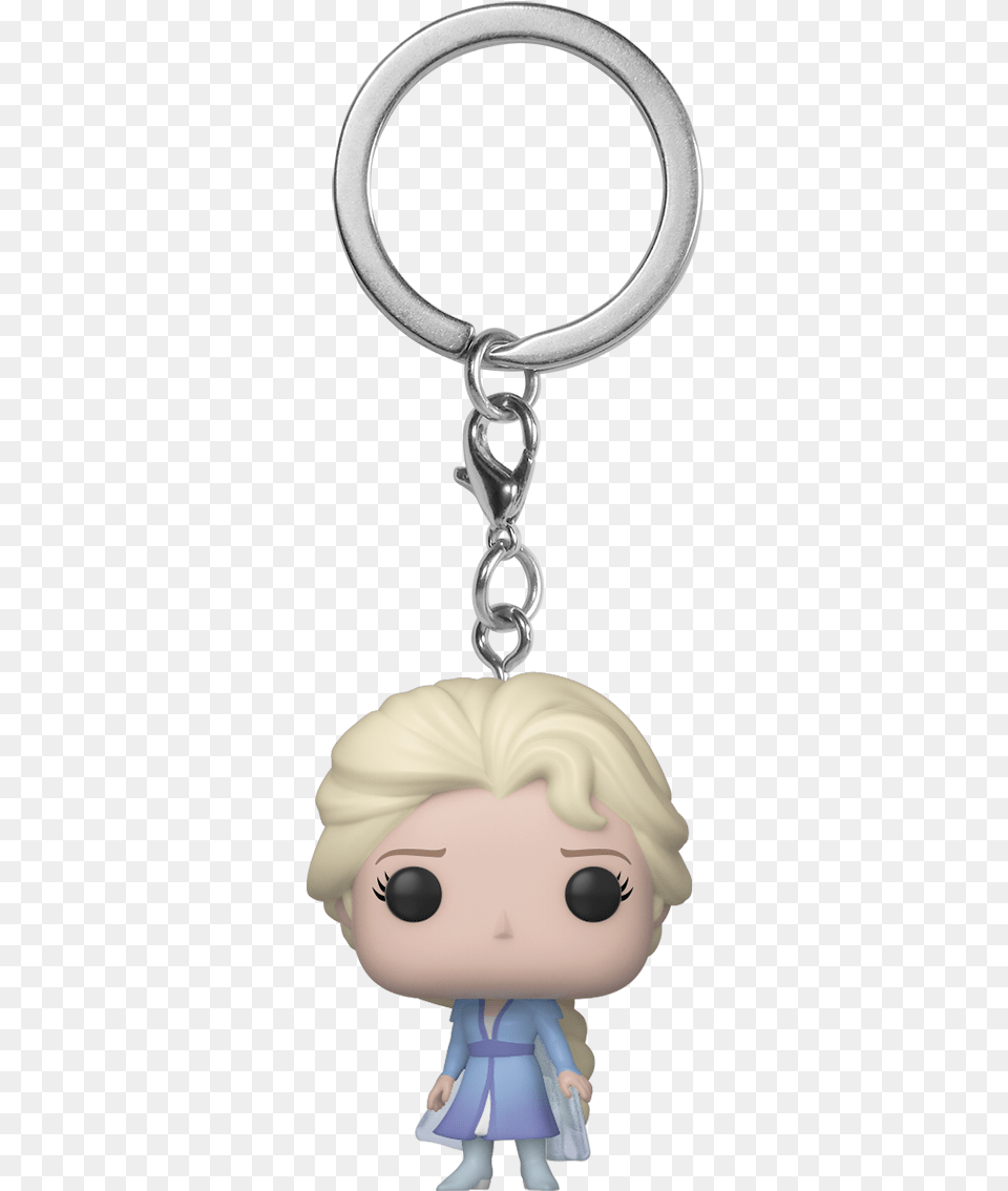 Elsa Funko Pop Frozen 2 Keychain, Accessories, Doll, Toy, Face Png