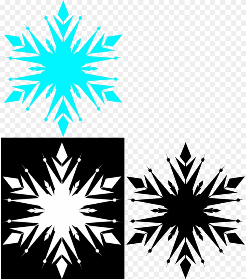 Elsa Ibwrob Frozen Snowflake Silhouette Clipart Anna Frozen Snowflake Clipart Black And White, Leaf, Nature, Outdoors, Plant Free Transparent Png