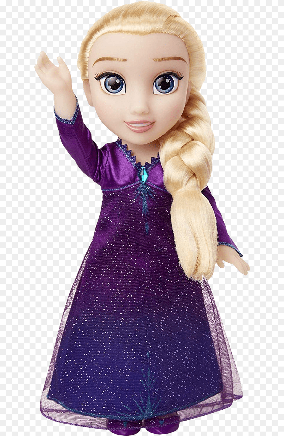 Elsa Into The Unknown 13 Doll With Light Amp Sound Frozen 2 Elsa Purple Dress, Toy, Face, Head, Person Png